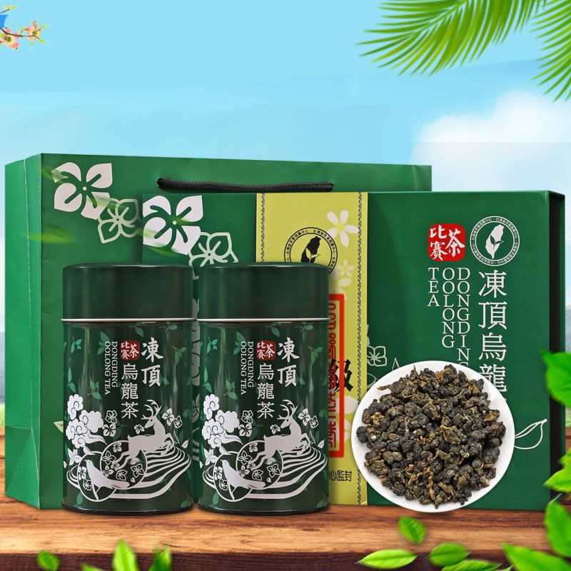 台湾冻顶乌龙茶浓香型特级原装高山茶正宗阿里山进口礼盒装500克