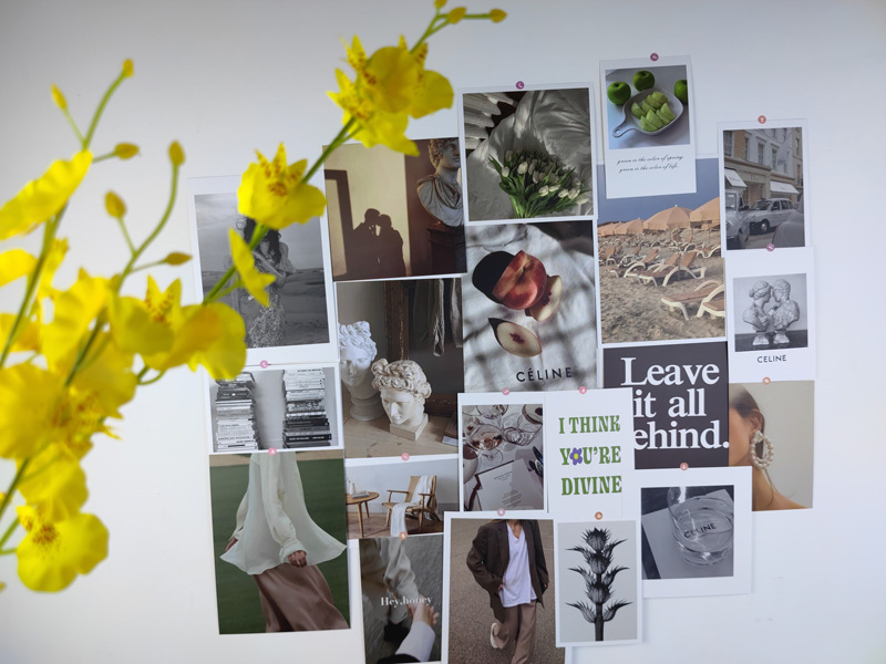 ins风贴纸系列卧室宿舍背景墙海报卡片墙面装饰背景拍照道具卡