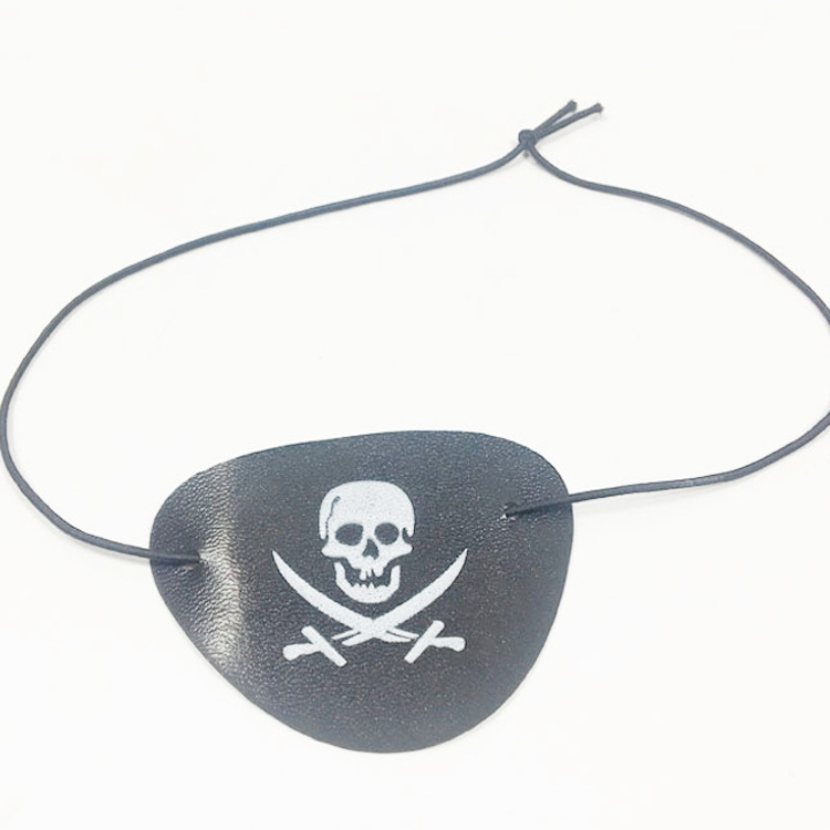 海盗眼罩万圣节道具面具化妆舞会加勒比海盗配饰独眼龙面罩