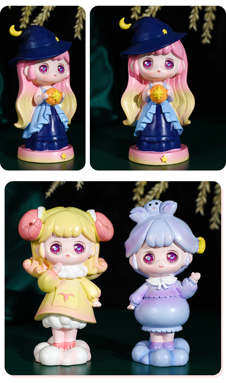 现货十二星座星座奇缘盲盒女孩桌面装饰人物手办创意礼品一件代发