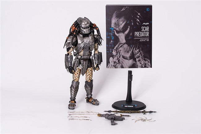 铁血战士 scar predator mms190 c款 刀疤铁血战士 1/6 可动手办