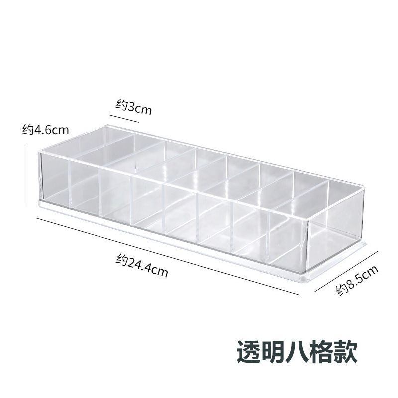 Transparent Data Cable Storage Box Drawer Earphone Charging Cable Finishing Box Acrylic Covered Compartment Storage Drawer