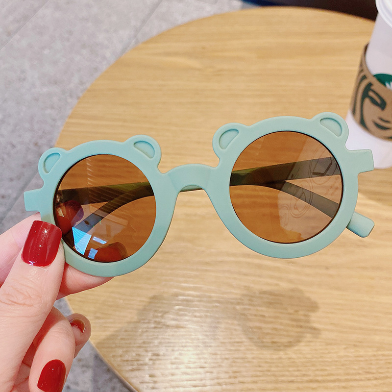 New Cute round Frame Sunglasses Summer Children's Fashion Korean Style Sun Protection Sunglasses Baby Fashion Cartoon Sunglasses