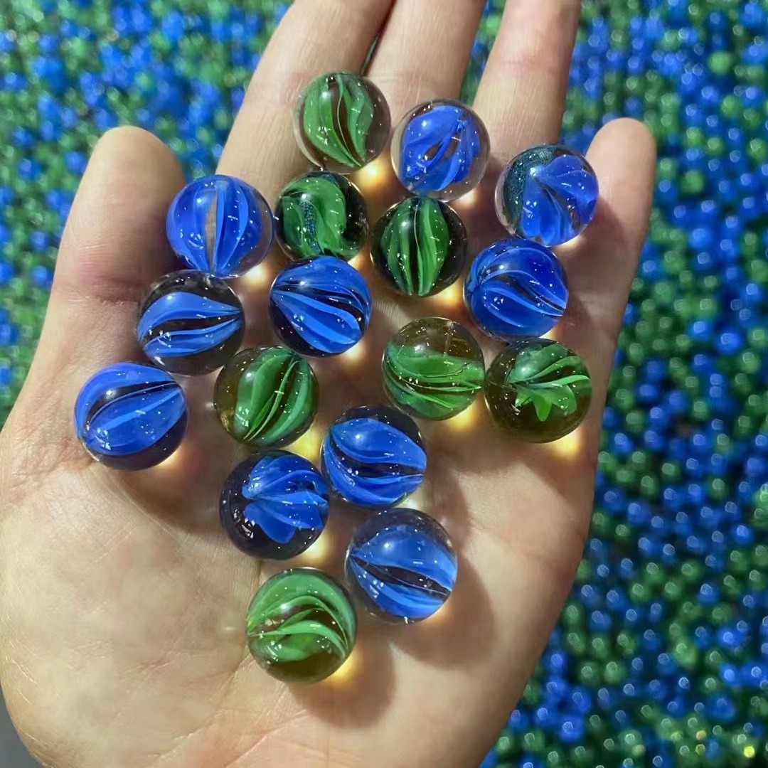 玻璃弹珠玻璃球玻璃扁珠 装饰儿童娱乐游戏机用玻璃弹珠玻璃球