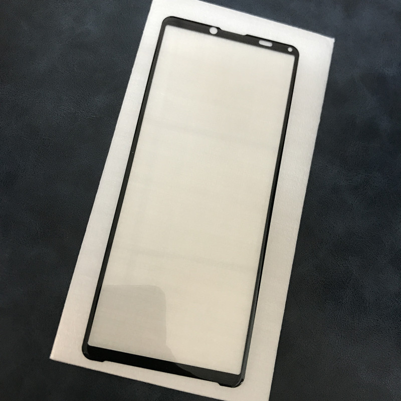 适用xperia1 iii/索尼10 iii高清钢化膜紫光半屏日本旭硝子贴膜