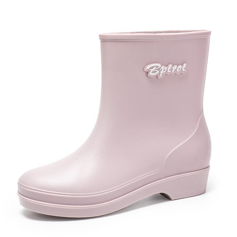 雨鞋女款水鞋女士四季2024新款冬季加绒防水防滑厨房胶鞋雨靴lfy
