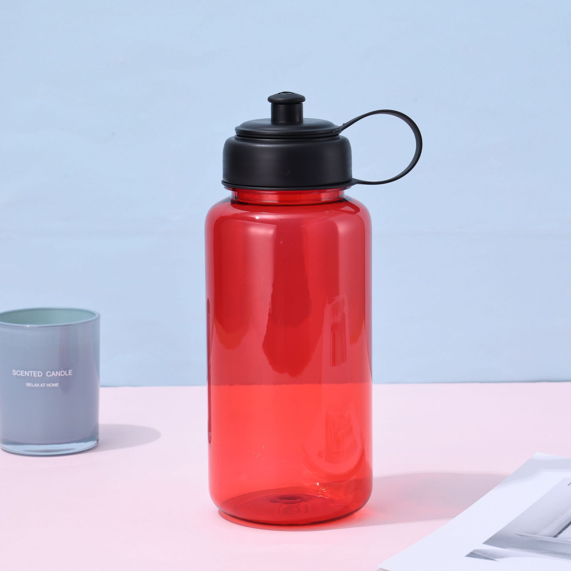 Creative Simple Drop-Resistant Plastic Water Cup Student Large Capacity Sports Direct Drinking Cup Outdoor Portable Portable Portable Cup Wholesale