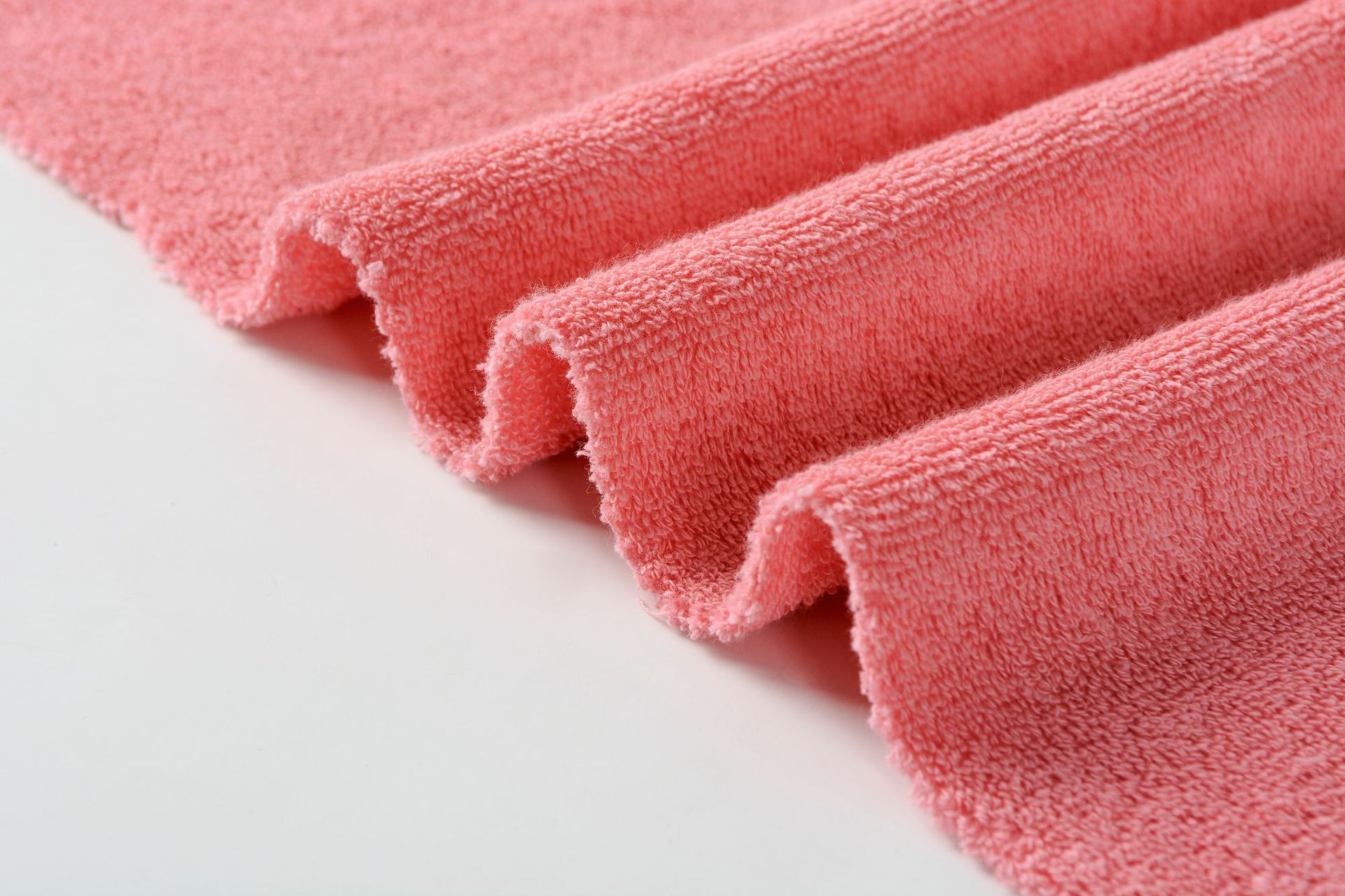 厂家直供纯棉毛巾布梭织纺织料双面毛圈布380g/㎡无捻布料批发