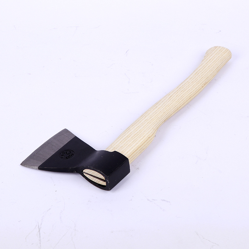 A627 Russian Ax with Wooden Handle Garden Wood Chopping Bone Carbon Steel Axe Mountain Opening Axe Breaking and Cutting Tool
