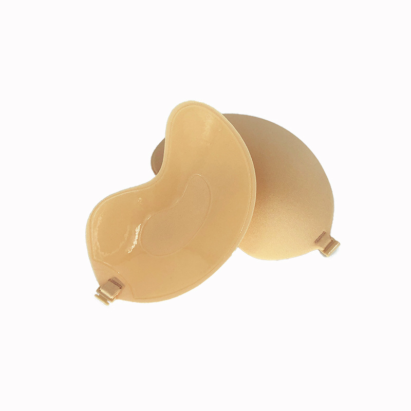 Mango bra silicone no-wire invisible bra Strapless breast patch Thin wedding dress holding Mango front button breast patch Item Picture