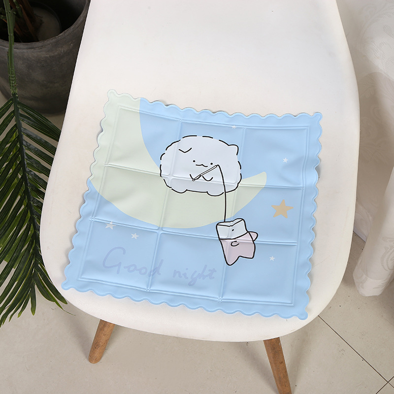 Multi-Specification Square Cartoon Cushion Cool Summer Opaque Ice Pad Office Chair Cooling Water Cushion Wholesale