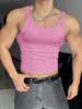 Men's Slim Plain Round Neck Tank Top Casual Sleeves Crew|ms Men's Slim Plain Round Neck Tank Top Casual Sleeves Crew|ms
