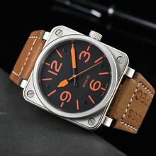 厂家批发速卖通 男士高品质 方形机械BR 家手表 男士腕表