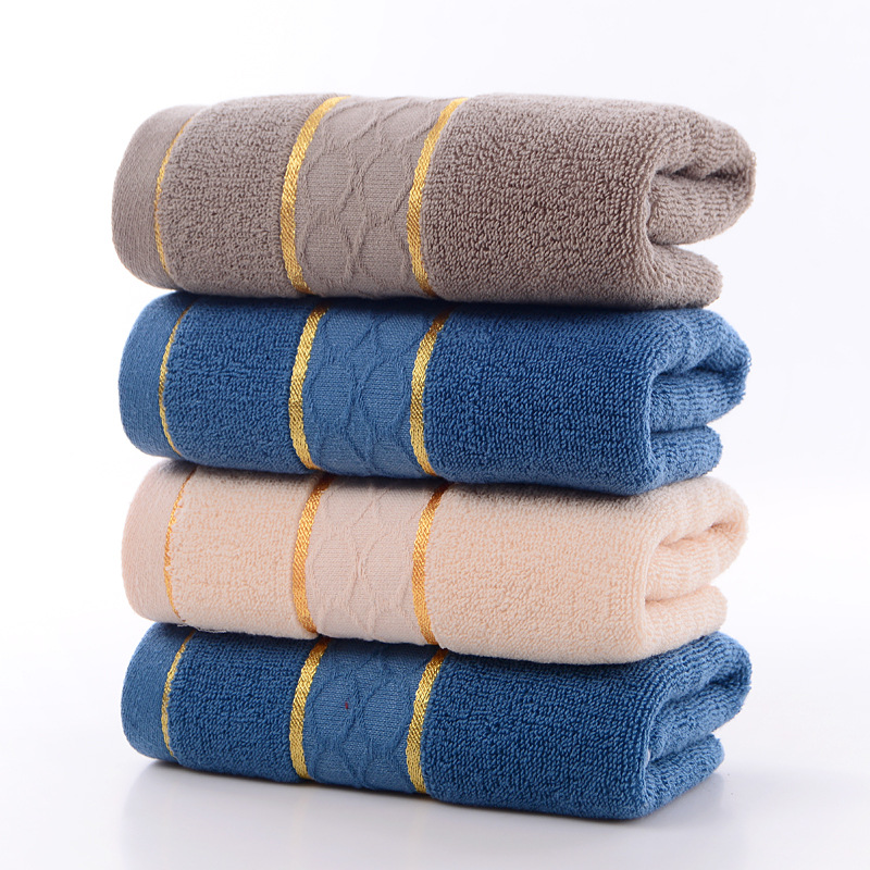 100% Cotton Towel Face Washing Water Absorption Towel Pure Cotton Household Wedding Partner Hand Present Towel Foreign Trade Towel