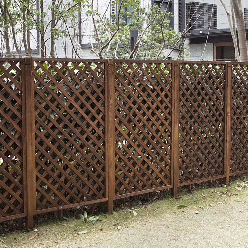 防腐木栅栏院子围栏户外花园栏栅阳台护栏围挡室外网格篱笆爬藤架