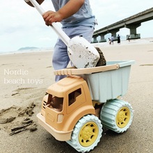 北欧INS简约风沙滩翻斗车提篮两用戏水玩沙海边玩具儿童戏水玩具