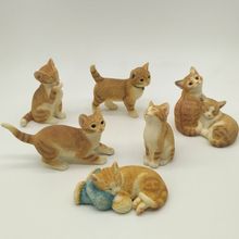 仿真猫咪小居装饰品摆件创意可爱礼品动物工艺品摆件