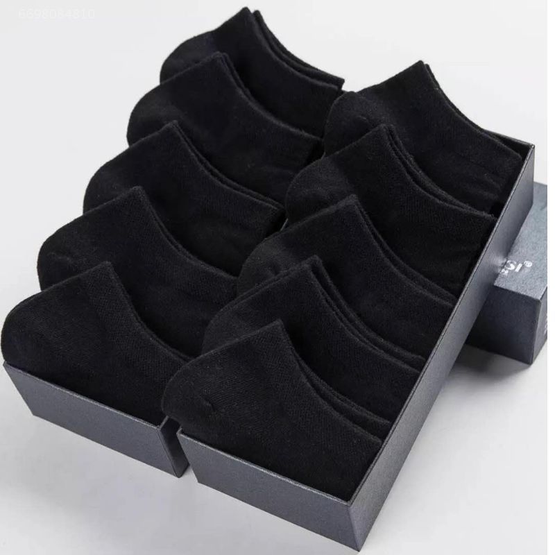 Socks Men's Summer Solid Color Black White Gray Ankle Socks Unisex Low-Cut Breathable Socks Low Cut Socks Wholesale