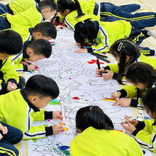 白布布料百米画布百米长卷幼儿园活动百米画卷画画布涂鸦布长画卷
