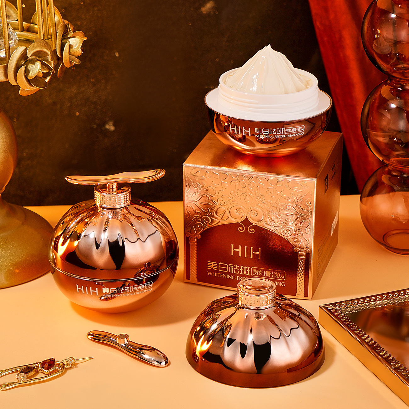 hih美白祛斑贵妇膏 素颜面霜温和脸部淡斑美白丸护肤品正品批发