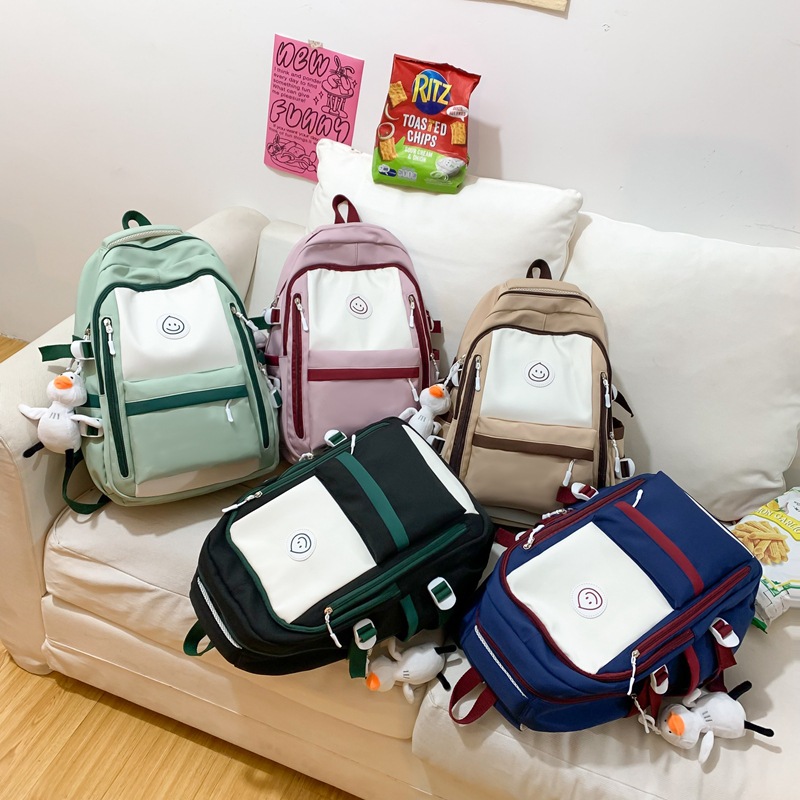Schoolbag Backpack Fashion Student Schoolbag Japanese Schoolbag Simple Korean Style Junior and Middle School Students College Students' Backpack