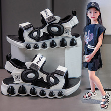 女童凉鞋2024夏季新款中大童软底运动凉鞋男童鞋子儿童防滑沙滩鞋