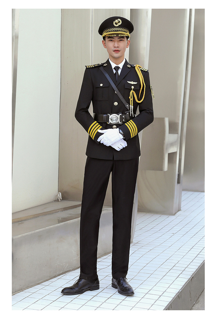 物业房地产售楼部酒店形象岗礼宾服保安制服男春秋乐队工作服套装