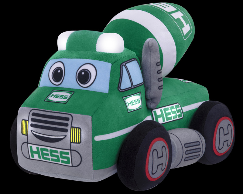 跨境新品hess truck 2021 工程车搅拌车 毛绒玩具公仔玩偶 儿童