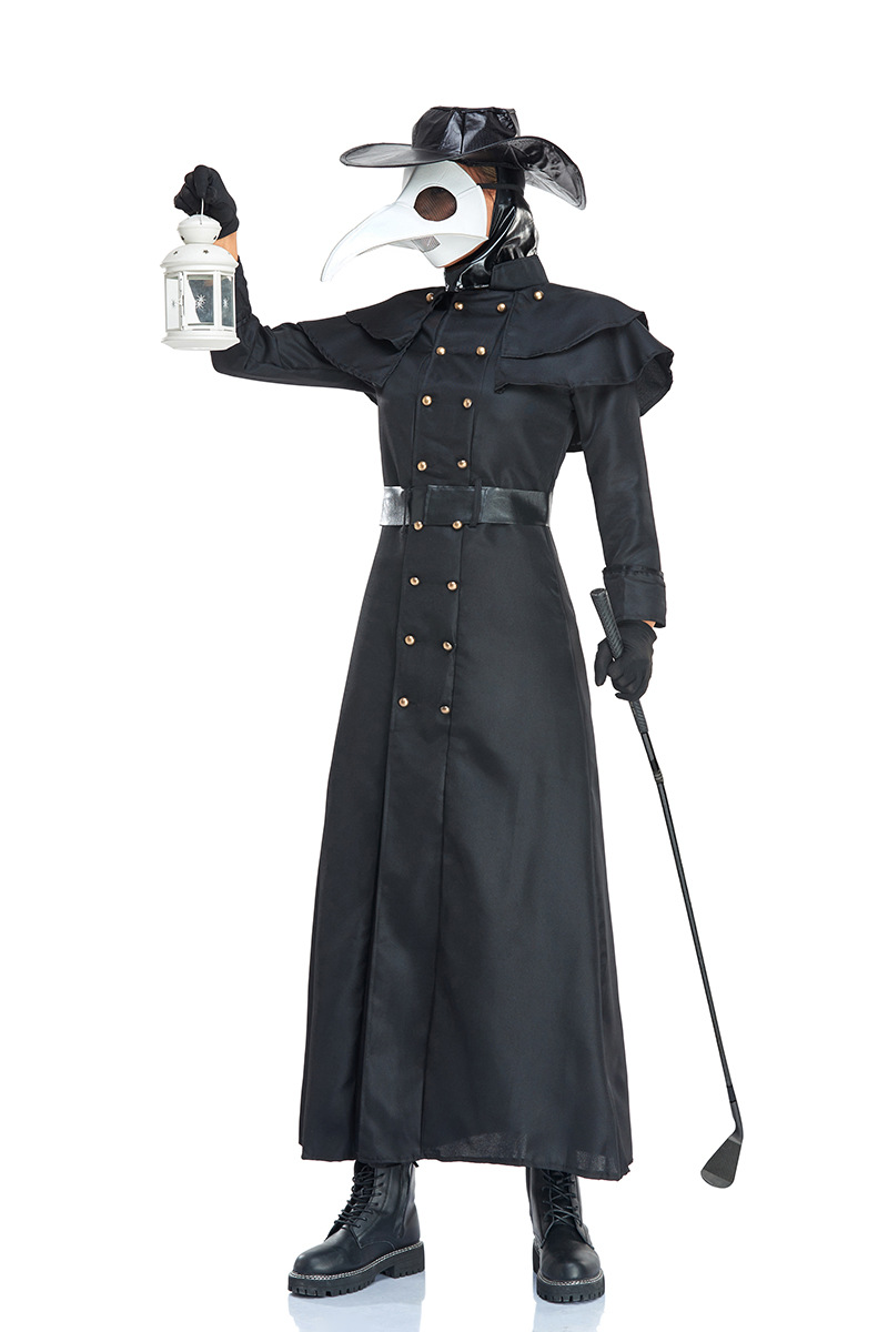 珠密恋 万圣节中世纪服装朋克医生暗黑地牢瘟疫cosplay女衣服套装