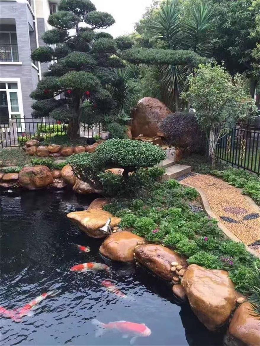 舟山景观假山石庭院景观石水景黄蜡石