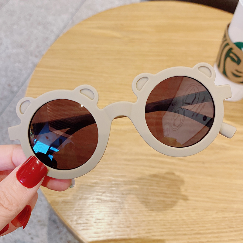 New Cute round Frame Sunglasses Summer Children's Fashion Korean Style Sun Protection Sunglasses Baby Fashion Cartoon Sunglasses