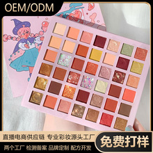 彩妆定制代加工外贸眼影品牌定做odm金葱亮片微珠光眼影盘oem