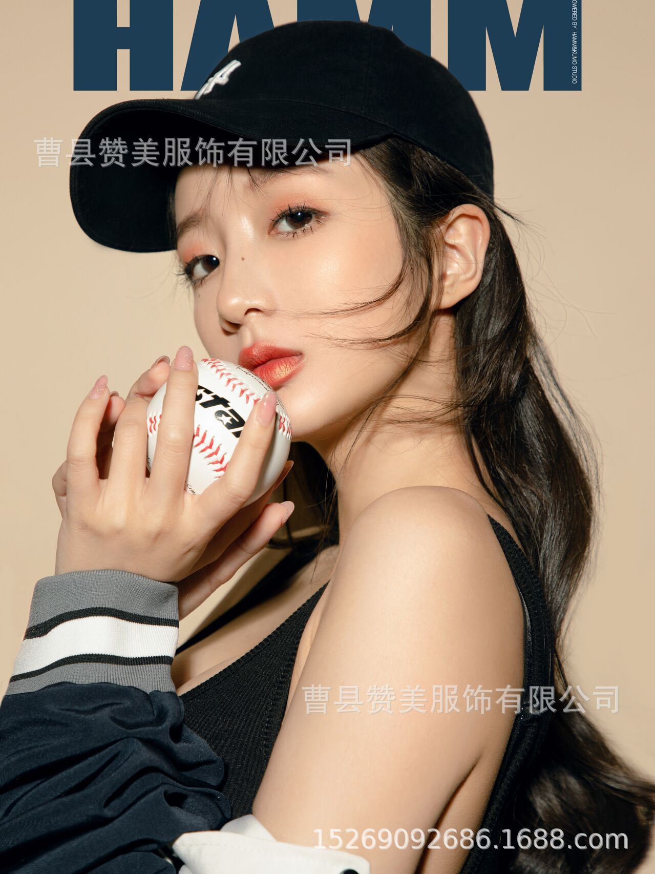 展会新款个性写真主题服装棒球运动风时尚女孩艺术照夜店演出服装