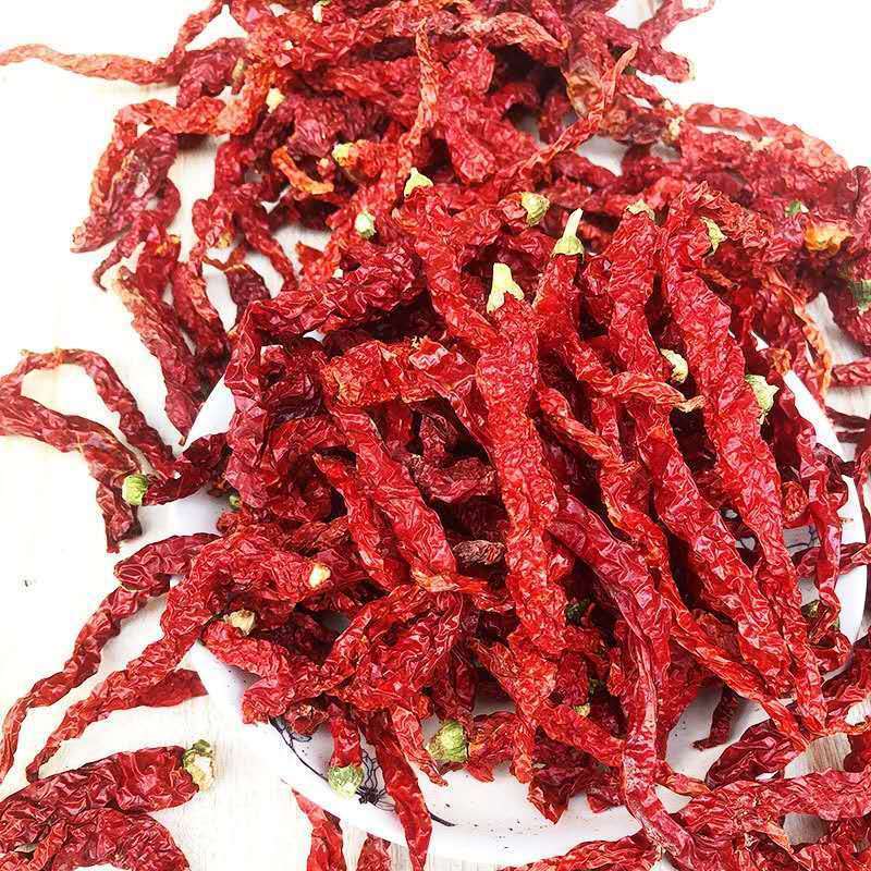 【贵州特产】自然晒干皱皮辣椒长辣椒二荆条红辣椒干辣椒微辣特香