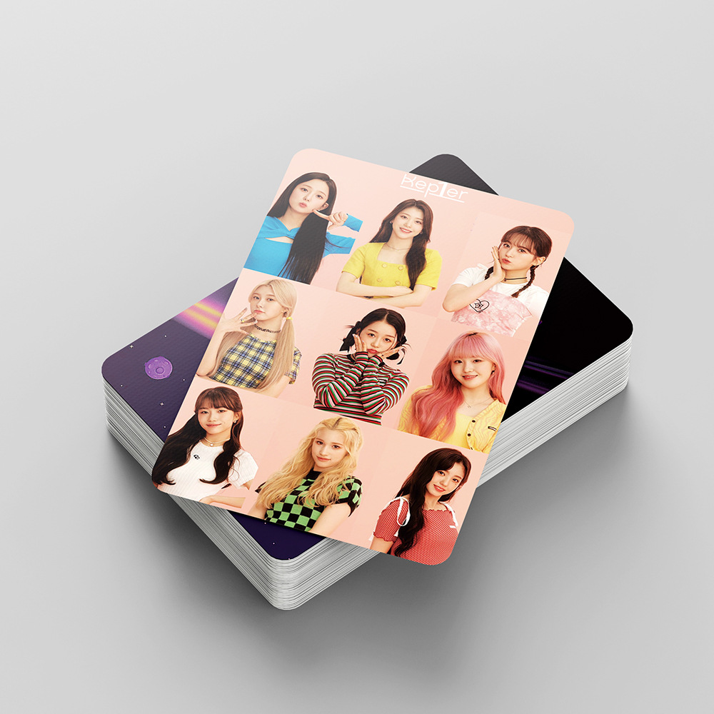 54张lomo卡 韩流女团kep1er周边粉丝应援小卡ins创意海报明信片