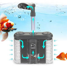 水妖精鱼缸过滤器六合一反气举过滤器吸便器增氧过滤造浪培菌