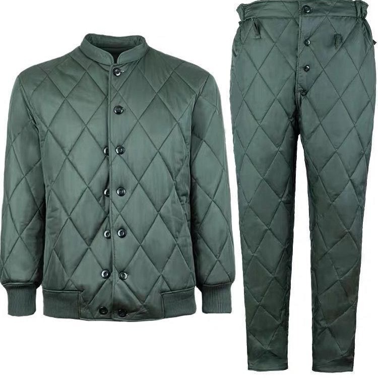 正品温区寒区军绿色棉衣棉袄制式冬季松枝绿单上衣短款棉衣裤套装