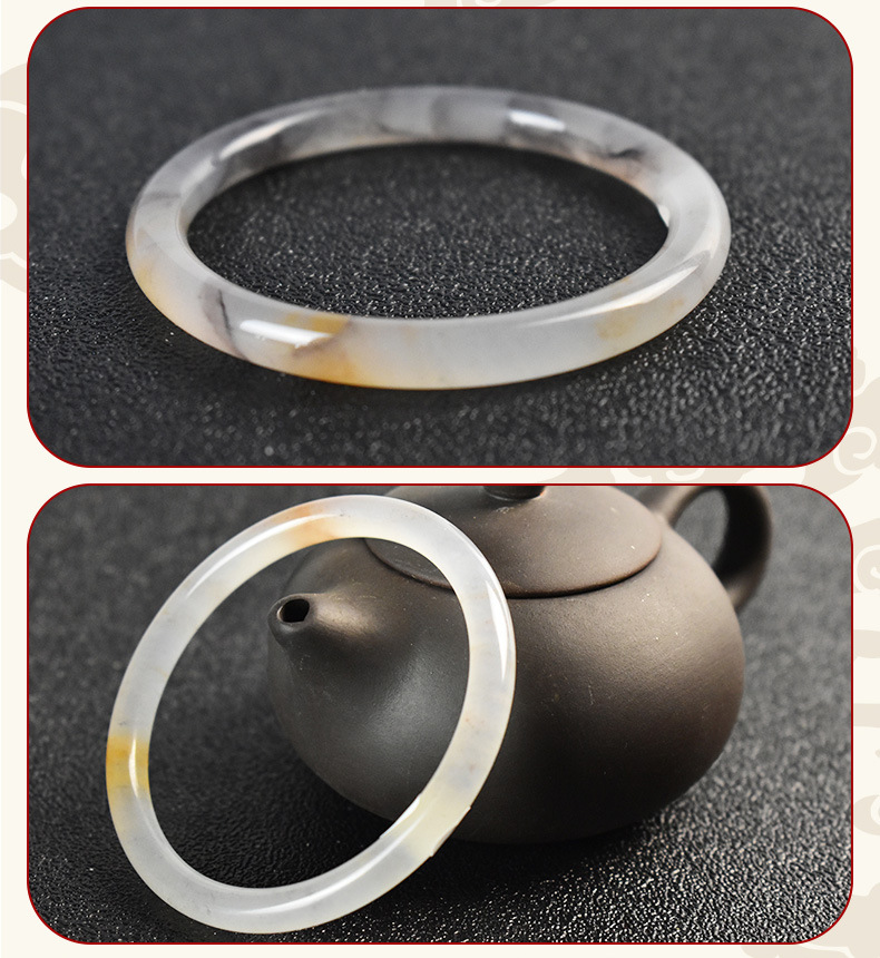 地猫珠宝少女细款金丝玉紫罗兰手镯玉器批发新款七夕情人节礼品