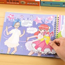 巴啦啦小魔仙百变换装3-6岁儿童卡通贴画玩具女孩公主换装贴贴纸