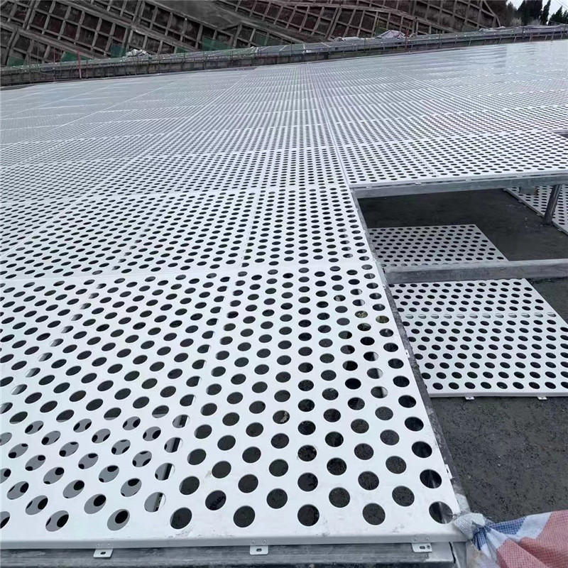 冲孔铝板花样白色穿孔铝板铝单板铝外墙铝天花幕墙冲孔板可安装