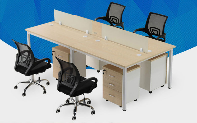 现代简约工位办公桌职员办公桌椅组合职员电脑桌椅一套工作位