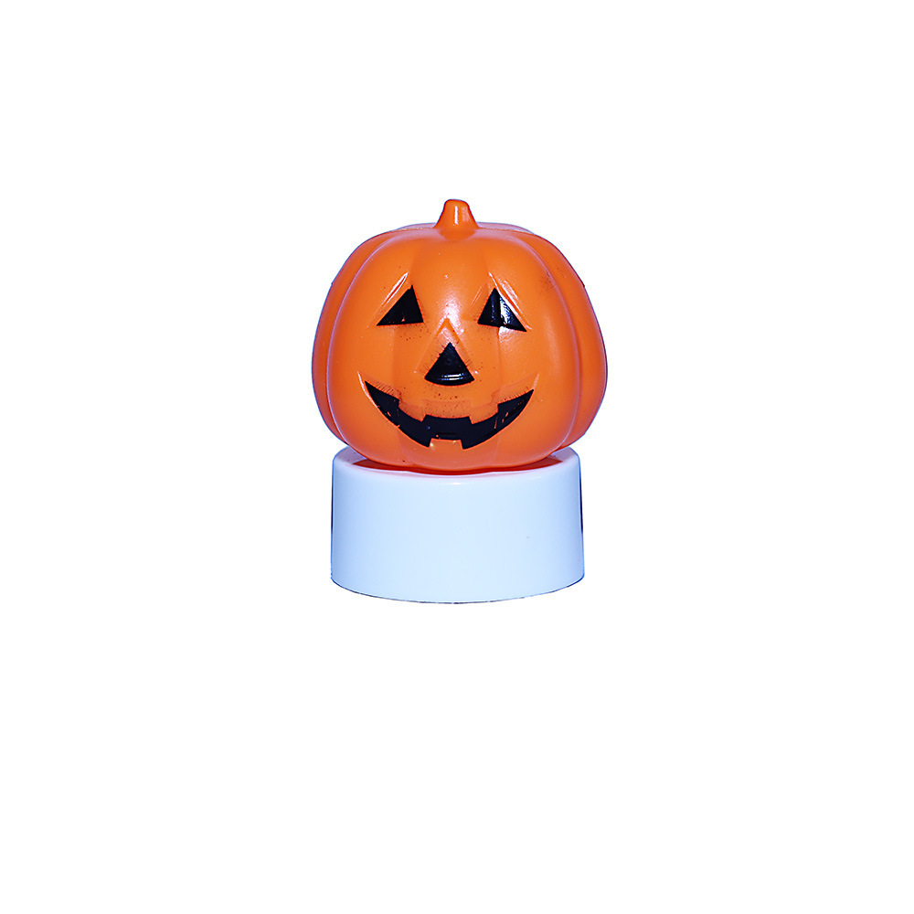 Halloween Candle Light Pumpkin Led Luminescent Lamp Ambience Light Seven-Color Night Light Decoration Ambience Light Ornaments