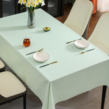 KF15桌布免洗防水防油防烫墨绿餐桌台布长方形pvc宿舍茶几餐