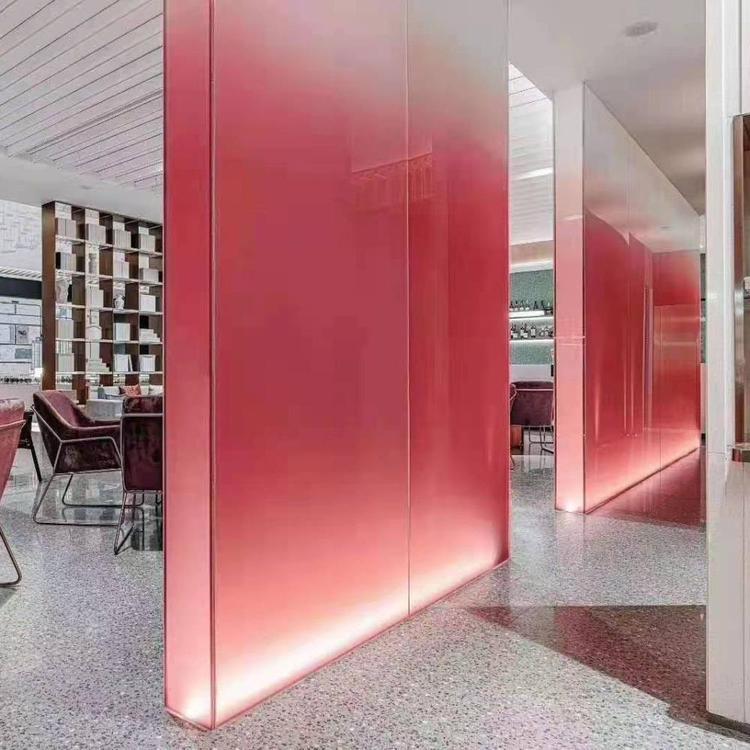 一件起批炫彩 渐变调光玻璃 电控雾化玻璃 夹胶夹娟夹膜 镀膜玻璃
