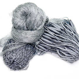 芬兰网尖浮尼龙渔网三层粘网挂网渔网户外渔具1.5*60米