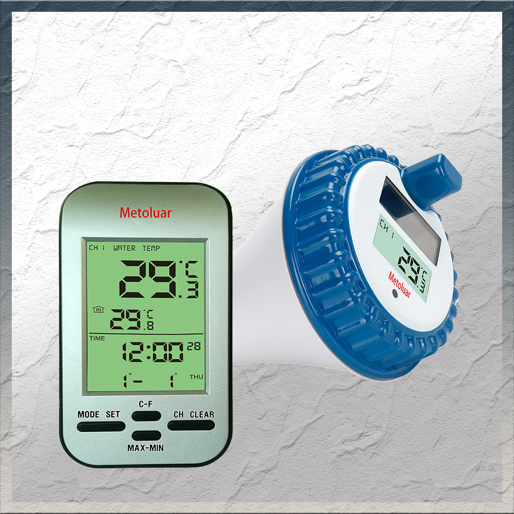 智能泳池温度计浮水温度仪家用大屏水温测量仪wt0224