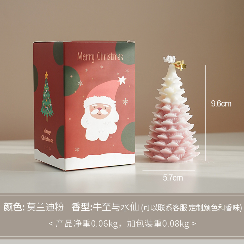 Christmas Candle Birthday Gift Handmade Gift Set Simulation Shape Christmas Eve Christmas Tree Candle Aromatherapy Decoration