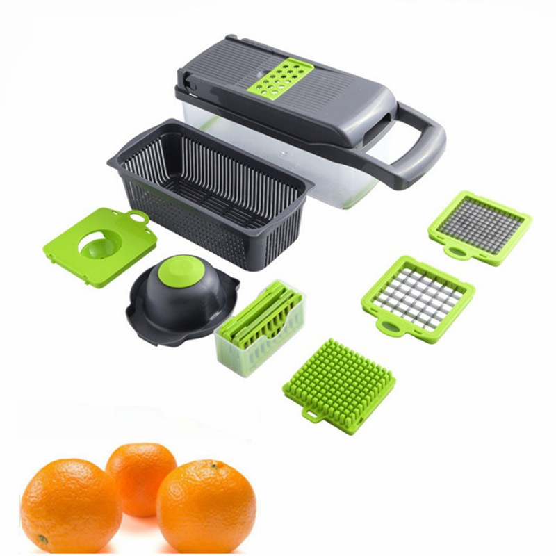 Multi-Function Vegetable Cutter Kitchen Vegetable Machine Potato Shredded Dicer Grater Radish Grater Slicer