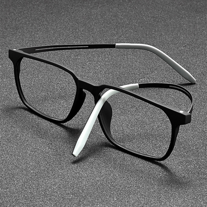 新款纯钛眼镜架近视眼镜男舒适全框大脸超轻眼镜框弹性漆眼镜