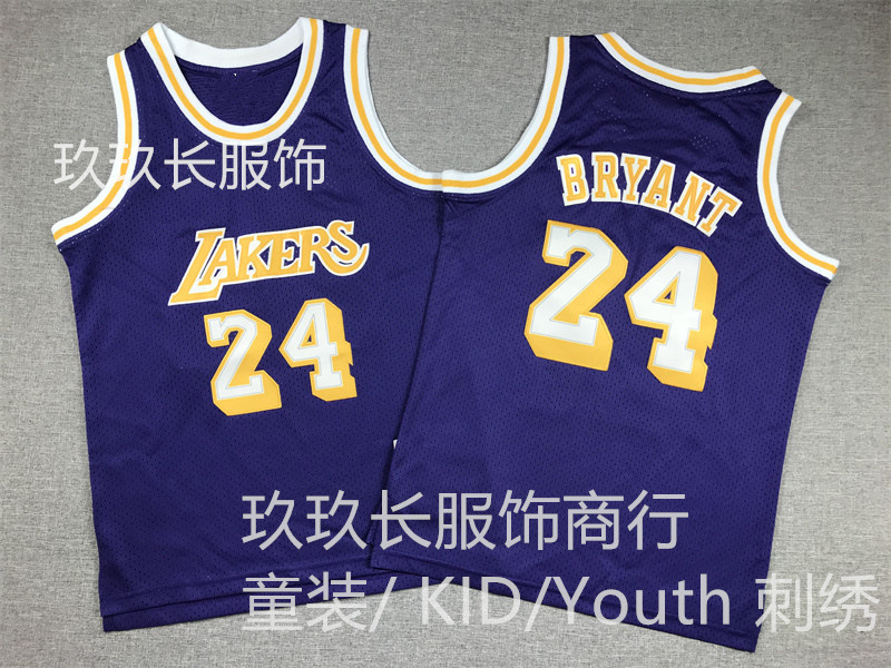 批发童装球衣youth公牛小牛湖人科比76人勇士魔术猛龙骑士篮球服